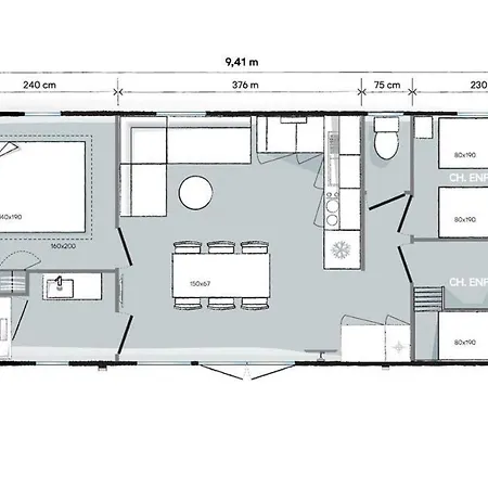 Chalet 6-persoons וילה *